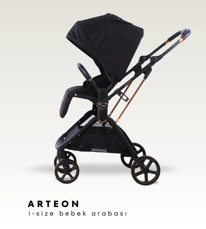 Arteon I Size Travel Bebek Arabası - Siyah