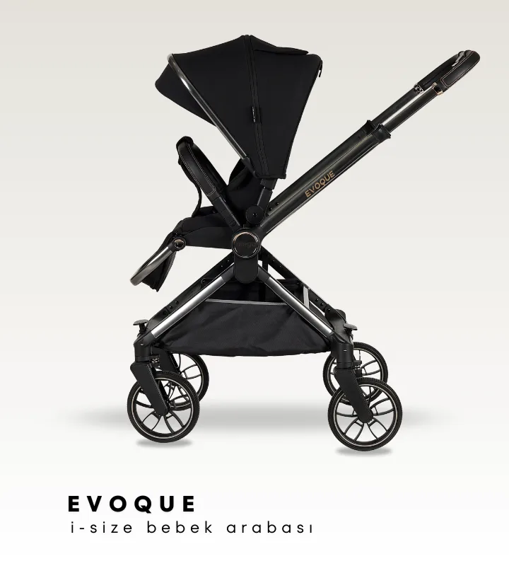 Evoque I Size Travel Bebek Arabası - Siyah