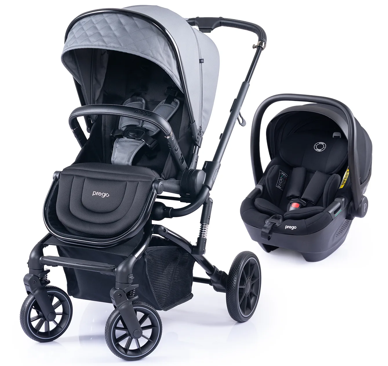 Maybach I-Size Baby Stroller Grey
