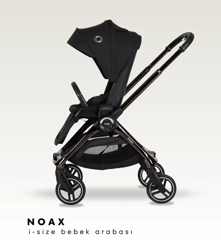Noax I Size Travel Bebek Arabası - Siyah