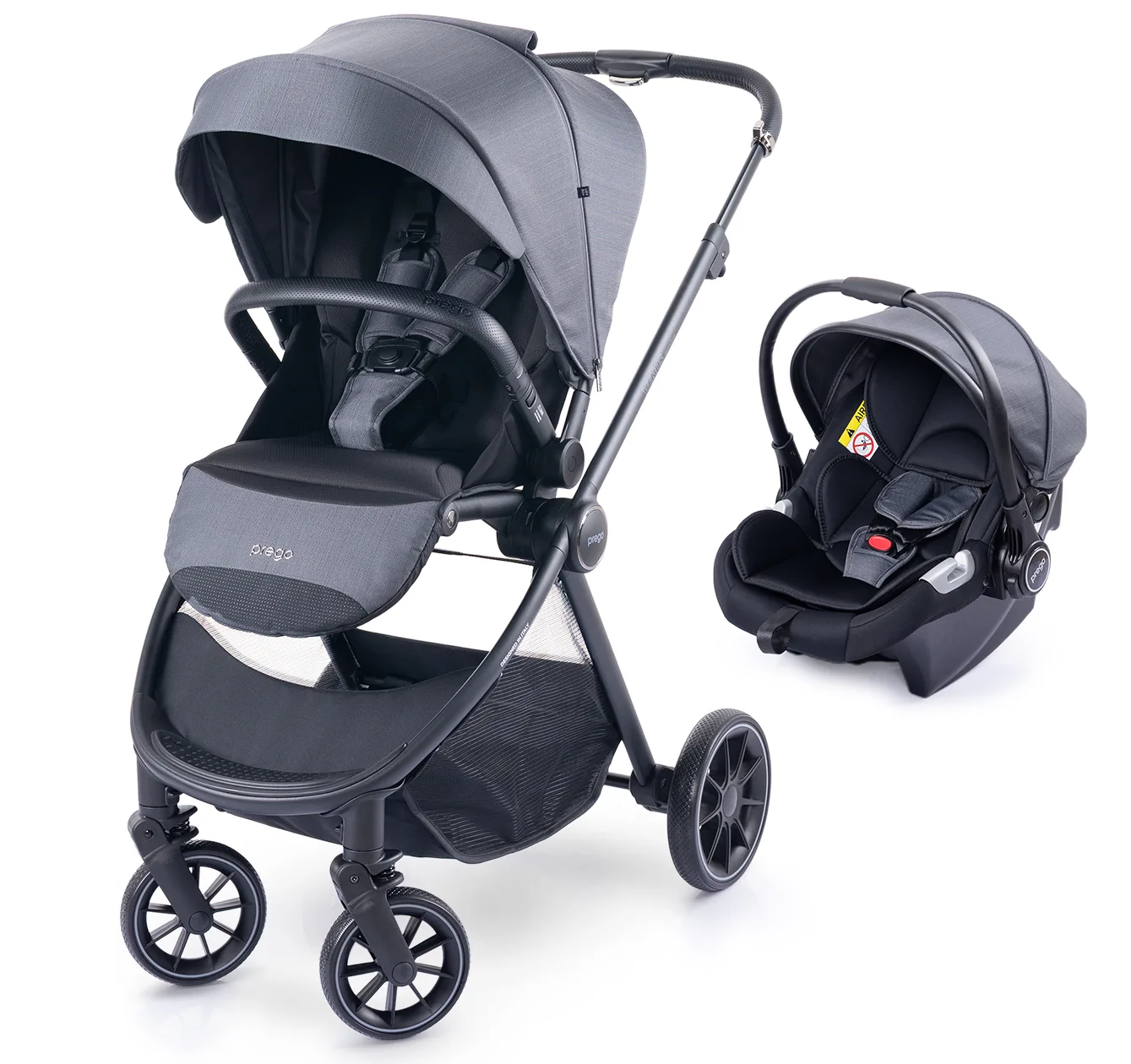 Venus Premium Baby Stroller Grey