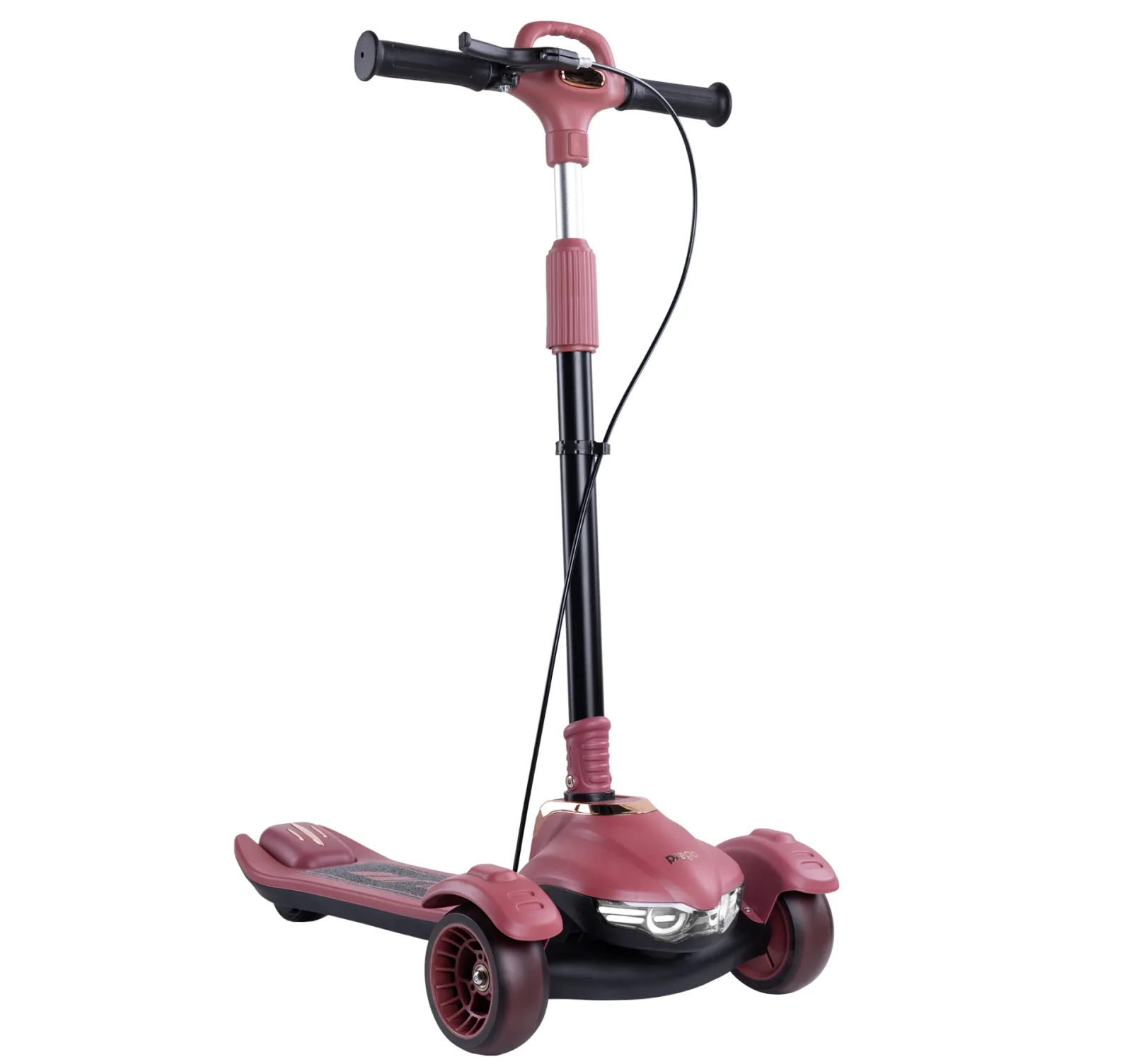 Veyron Bluetoothlu Müzikli Işıklı Çocuk Scooter - Bordo